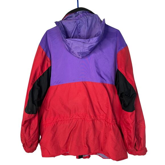 Vintage y2k Columbia Men's L Spell Out Ski Jacket Waterproof Coat Bright Purple - Picture 2 of 8